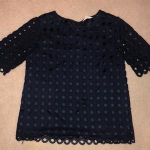 Navy blouse